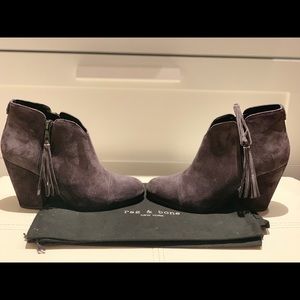NEW Rag & Bone Margot Fringe Suede Booties